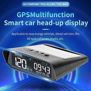 VJOYCAR Affichage tête haute universel pour voiture S100 Rappel de conduite en cas de fatigue Compteur de vitesse numérique Gps <span class=keywords><strong>Kmh</strong></span> <span class=keywords><strong>Mph</strong></span> - Product Image 4