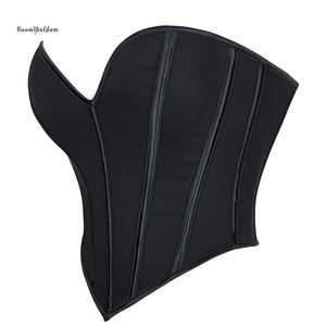 Cintolino da donna Sexy con collo a cuore Top a tubo corto <span class=keywords><strong>senza</strong></span> <span class=keywords><strong>spalline</strong></span> <span class=keywords><strong>Bustier</strong></span> Cami corsetto da sposa Haut <span class=keywords><strong>Bustier</strong></span> - Product Image 5