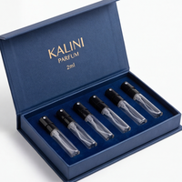 Flacon vaporisateur de parfum vide de luxe 1 ml, rechargeable, pour échantillon de voyage avec boîte