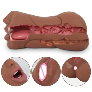 Masturbatore Maschile Realistico 3 in 1 <span class=keywords><strong>con</strong></span> Vagina Tascabile, 100% Impermeabile e Delicato sulla Pelle - Product Image 4