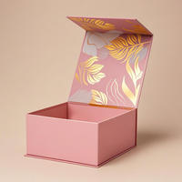 Nouveauté, boîte en carton rigide pliable avec logo personnalisé, recyclable, pour vêtements et chaussures, boîte cadeau magnétique pliée