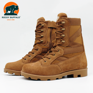 Bottes mi-mollet Rocky Buffalo Brown Color Coyote Sand avec fermeture éclair latérale, ajustement facile, semelle extérieure en caoutchouc antidérapante, bottes tactiques - Product Image 6