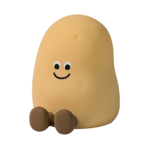 Lampe de chevet créative Huashanqi en silicone coloré en forme de pomme de terre, rechargeable, lampe de table, lumière d'ambiance - Product Image 6