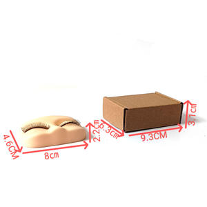 Maniquí <span class=keywords><strong>de</strong></span> <span class=keywords><strong>Rostro</strong></span> <span class=keywords><strong>de</strong></span> Silicona Ligero para Entrenamiento <span class=keywords><strong>de</strong></span> Belleza Cabeza <span class=keywords><strong>de</strong></span> Maniquí para Extensión <span class=keywords><strong>de</strong></span> Pestañas con Pestañas en Capas - Product Image 2