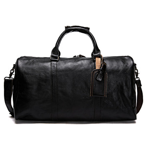 Bolsa de Viaje de Cuero Genuino para Hombre, Estilo Vintage, de Gran Capacidad, Multifuncional, Tipo Bandolera, para Gimnasio y Fitness - Product Image 5
