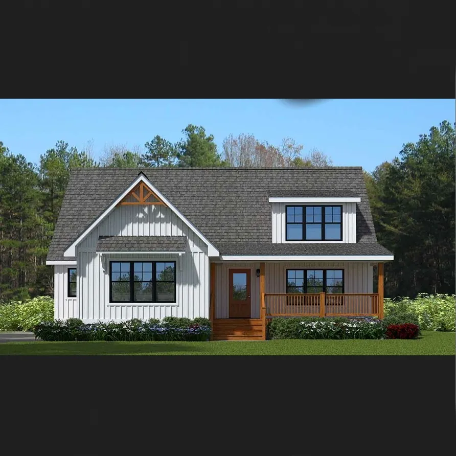 Модульный дом/лёгкая стальная конструкция/сборный дом с гаражом по индивидуальному размеру продается для белого ошейника