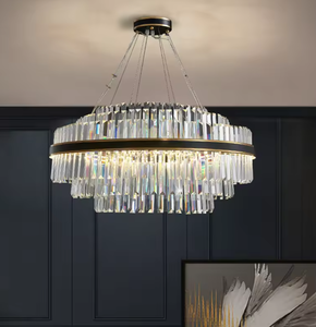 2024 NEW Pendant Light Round Transparent Modern Black Lustre Cristal <b>Crystal</b> <b>Chandelier</b> for Living Room - Product Image 2