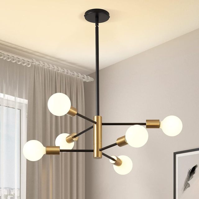 Modern Minimalist Nordic American Country Industrial Style Chandelier for Living Room Hall Bedroom Dining Room Lighting