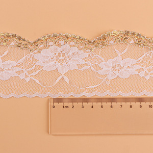 10 Mét/lô Rộng 7 Cm Ren Vàng Không Co Giãn Viền Gợn Sóng Cho Đồ Lót Bộ Đồ Giường Nữ Trang Phục Váy Cưới - Product Image 3