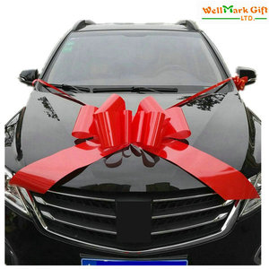 30 pouces Jumbo Navy Pull String ruban nœud <span class=keywords><strong>pour</strong></span> extérieur noël cadeau emballage voiture saint-valentin mariage fête <span class=keywords><strong>porte</strong></span> décoration - Product Image 4