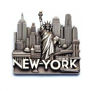 Aimants de réfrigérateur en alliage de zinc, souvenir 3D personnalisable, décoration intérieure, États-Unis, Pologne, Royaume-Uni - Product Image 3