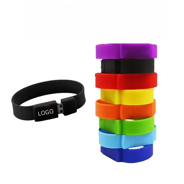 Wholesale Creative USB3.0 High-Speed Flash Disk Bracelet 8GB Customized Small USB New Silicone Usb Flash Drive