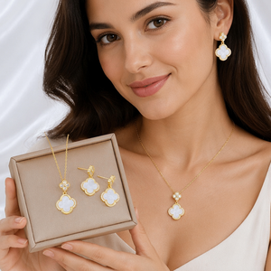 Fashion Jewelry for Women Statement Jewelry Set Clover Fine Jewelry Display Accessories Bijoux Pour Femme Hip Hop <strong>Jewellery</strong> - Product Image 5