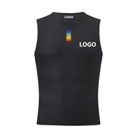 Maillot de cyclisme à sublimation personnalisée Maillot de corps de fitness doux pour homme Maillot de corps de cyclisme Couche de base