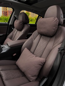 <span class=keywords><strong>Coussin</strong></span> de siège de voiture universel de luxe haut de gamme en cuir de qualité supérieure avec soutien lombaire et <span class=keywords><strong>appui</strong></span>-tête pour la nuque - Product Image 1