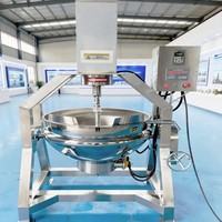 Marmite mélangeuse planétaire semi-automatique pour la fabrication de pâte de chili, de sauce hoisin et de marinade braisée – Idéale pour les usines de condiments