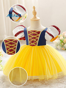 MQATZ Abito da Principessa Giallo come la Neve per Bambine, Design per Feste BXGZ018 - Product Image 3