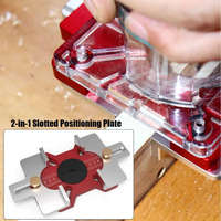Gabarit de fraisage pour mortaise à 2 ou 1 porte, guide circulaire pour rainurage, gabarit de positionnement en aluminium, OEM, bricolage, industriel, pour mortaise, rainure de bord arrondi
