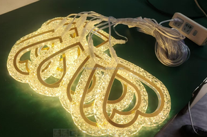 <span class=keywords><strong>Lampadario</strong></span> a forma di cuore con 10 luci a LED in acrilico, decorazione per matrimoni, lampada a sospensione moderna in cristallo. - Product Image 6