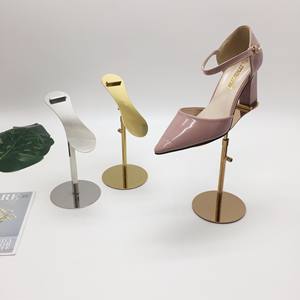 Expositor de Zapatos para Tienda, Ajustable en Altura, de Acero Inoxidable, Soporte Metálico para Exhibición de Zapatos, Venta al Por Mayor - Product Image 1