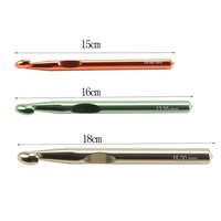 Crochets et aiguilles à tricoter en alumine en gros, 10 mm, 12 mm, 15 mm, lot de 3 pièces, fournisseur direct d'usine