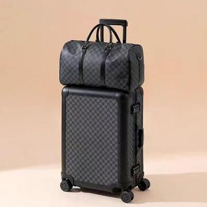 <span class=keywords><strong>Valise</strong></span> de voyage portable de luxe de marque célèbre, cadre en aluminium durable, serrure TSA, bagage à main, spinner - Product Image 4