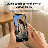 SR116 Bague connectée intelligente IA avec enregistreur vocal, traducteur, suivi de santé, assistant IA et prise de notes de réunion