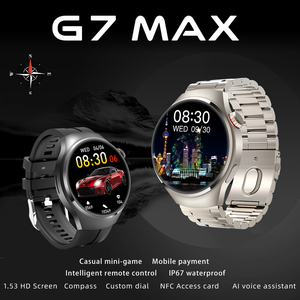 <span class=keywords><strong>Prix</strong></span> usine <span class=keywords><strong>montre</strong></span> intelligente G7 MAX surveillance du sommeil BT Connect charge sans fil montres à quartz haut de gamme suivi de la forme physique - Product Image 2