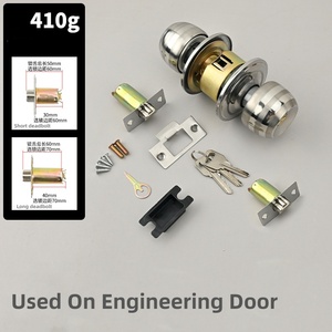 Chất lượng cao giá rẻ giá thấp thép không gỉ bóng hình dạng cửa phòng tắm đồ nội thất xây dựng phòng ngủ cửa xử lý khóa - Product Image 4