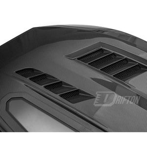 Capot en fibre de carbone style CMST ClearView, tissage 3K/6K/12K, protection UV, pour Ford Mustang Gen7 S650 2024 et suivants - Product Image 5
