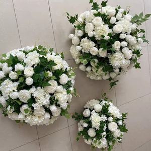 Bola de seda rosa para boda, centro de mesa de flores artificiales para decoración de boda - Product Image 1