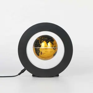 Lampe Led de Table à lévitation magnétique, en forme de boule, luminaire décoratif d'extérieur, idéal pour un cadeau