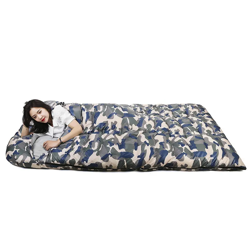 Wholesale Product Double Sleeping bag for outdoor travel for couples adult white goose down sleeping bag for outdoor camping