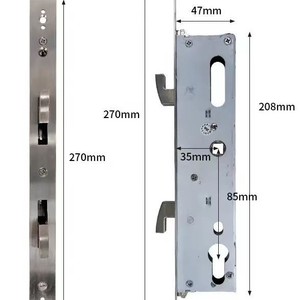 Qleung <b>Smart</b> <b>Lock</b> Body 3585 240mm x 173mm Universal Double Fast Double Active For Aluminum Door - Product Image 2