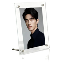 Support de table portable pour 67 photos/postales de 6 pouces, 7 cartes postales et 8 photos A4, style minimaliste moderne