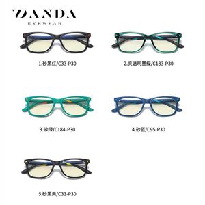 Gafas Danda para niños con bloqueo de luz azul TR5107, montura completa, unisex, sin prescripción, TR90, gafas de ordenador de doble color - Product Image 5