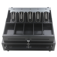 Tiroir-caisse 405A, caisse enregistreuse POS, 4 grilles, 5 sections, boîte à argent, RJ11, pour les exportateurs de supermarchés, les fabricants de systèmes POS