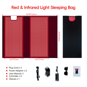 Couverture de luminothérapie rouge de qualité médicale REDSKY, tapis de thérapie corporelle complète, sac de couchage 650nm 850nm pour usage domestique, équipement de beauté et de soulagement de la douleur - Product Image 6