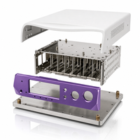 Châssis d'ordinateur industriel modulaire OEM, fabrication en tôle, boîtier en aluminium anodisé CNC pour système embarqué