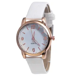 New fashion v you are leather strap watch concession ask leather strap gold case quartz watch watch pouch