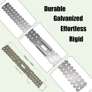 Support mural robuste en métal GL2 pré-galvanisé de 195 mm pour fixation de <span class=keywords><strong>plafond</strong></span> en cloison sèche pour systèmes de plaques de plâtre - Product Image 3