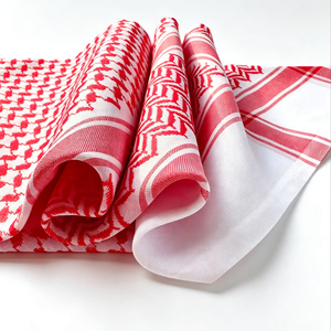 Écharpe arabe Shemagh yéménite et saoudienne du Moyen-Orient, Keffiyeh palestinienne Arafat, châle en polyester, foulard palestinien Keffiyeh - Product Image 1