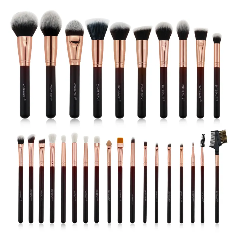 Beauty Kits 28pcs Makeup Brush Set private label custom logo Pro Eyeshadow Blending Powder Eyebrow custom makeup brushes