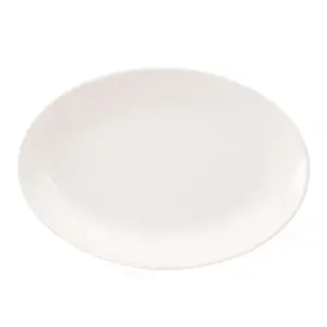 Big Size 20' Oval Melamine dinner flat plate for hotel canteen