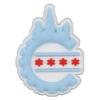 Fruit Chicago drapeau chaussures breloques pour sabot chaussures décoration sabot breloques Chicago Pizza sabot breloques pour la vente en gros