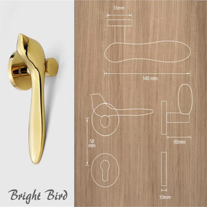 ชุดล็อคประตูแบบแยกส่วน โกลด์เบิร์ด โมเดิร์น มินิมอล สำหรับประตูห้องนอนอพาร์ทเมนต์-ดีไซน์ใช้งานได้ทั้งสองมือ ติดตั้งง่าย - Product Image 4