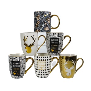 Produits de <span class=keywords><strong>tendance</strong></span> <span class=keywords><strong>2023</strong></span> nouveautés <span class=keywords><strong>DÉCO</strong></span> TASSE OR International Certifié Élégance Plaqué Conique Tasses (Pack de 6) - Product Image 3