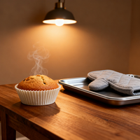 Envoltorio para Cupcakes de Chocolate con Diseño Personalizado, Resistente a Altas Temperaturas, Antiadherente, Ecológico, Desechable, Apto para Horno