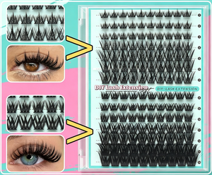 Extensions de cils en gros d'usine, cils individuels à bande souple et fine pour usage domestique et quotidien, GZ RTS, commande en vrac mixte - Product Image 3