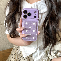 Coque de téléphone antichoc Ins Korean Candy Dermatoglyphics Circle Dots pour iPhone 18 Pro Max 17 16 15